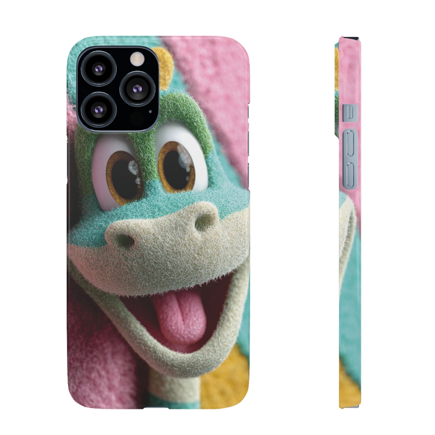 Fun Dino Snap Case for Kids | Cute Phone Cover | Colorful Mobile Accessory | Birthday Gift | Child's Tech Style