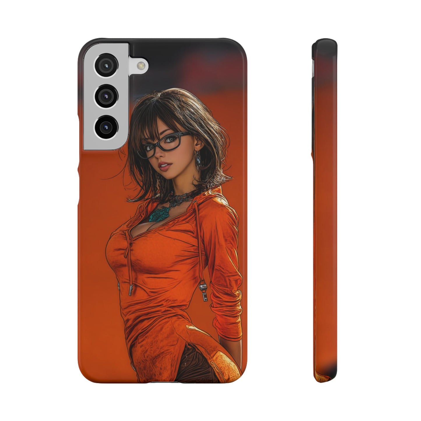 Velma Dinkley Cleveland Browns Fan Snap Cases, Phone Cover, Cartoon Style Art, Custom Case, Protective Shell