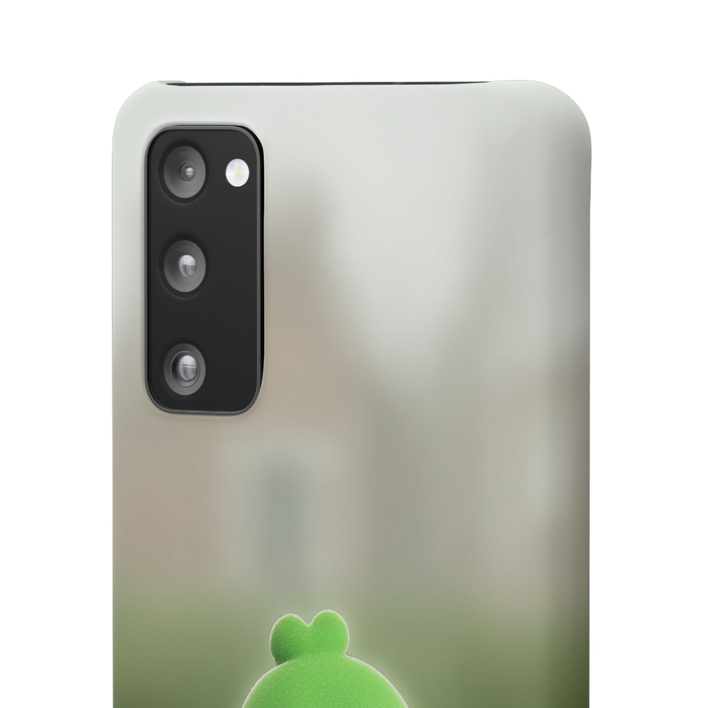 Cute Green Creature Phone Case, Snap Cases, Green Monster Phone Cover, Fun Phone Accessory, Playful Gift for Kids