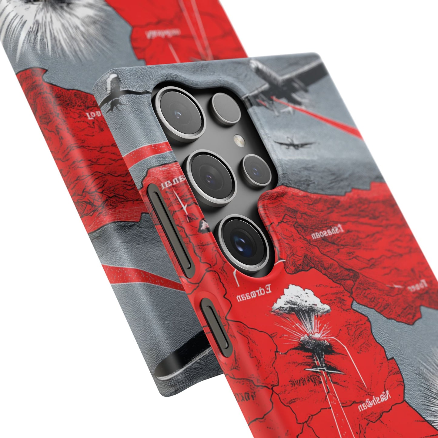 Bold Graphic Snap Case with Dramatic Design, Unique Phone Cover, Artistic Protection for iPhone, Trendy Gadget Gift, Edgy Tech Accessory