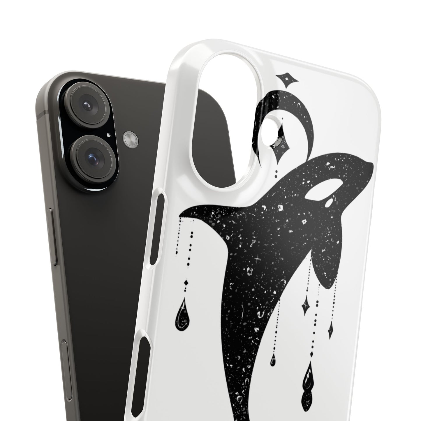 Celestial Orca Snap Case | Phone Cover, Whale Lover Gift, Cosmic Decor, Unique Art, Ocean Vibe