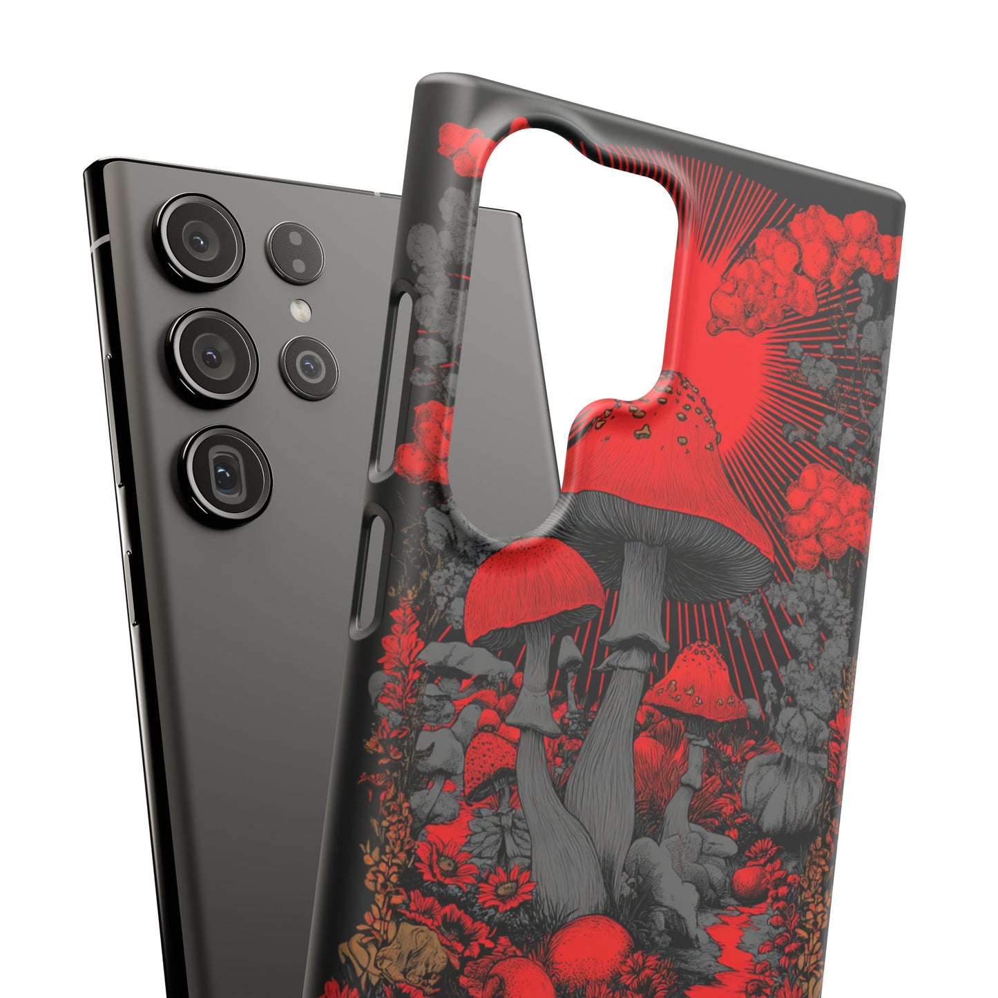Fantasy Mushroom Snap Case Custom Phone Cover for iPhone and Samsung Mate and Glossy Avvialable