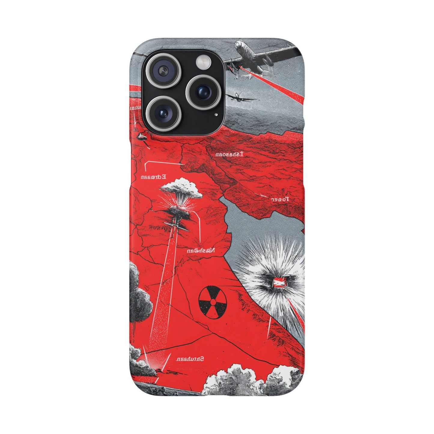 Bold Graphic Snap Case with Dramatic Design, Unique Phone Cover, Artistic Protection for iPhone, Trendy Gadget Gift, Edgy Tech Accessory