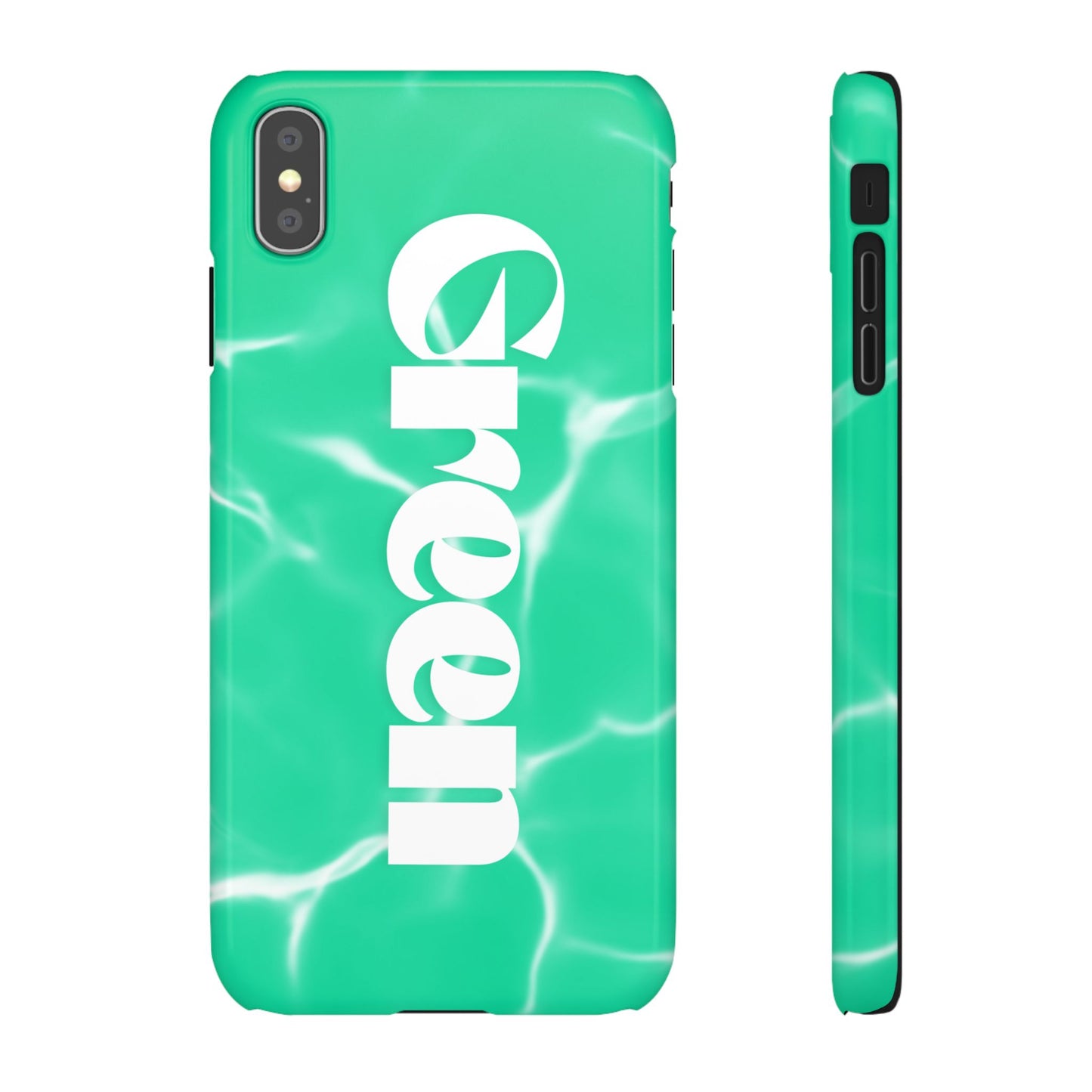 Aqua Pool Vibe Snap Case, Tropical Phone Cover, Summer Accessory, Trendy Gift for Friends, Beach Lover's Essential