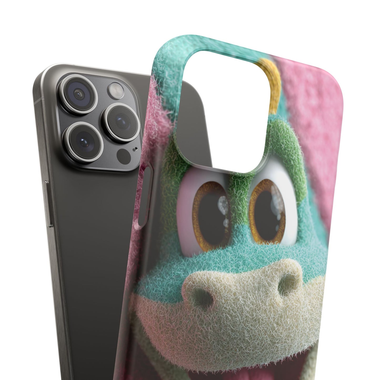 Fun Dino Snap Case for Kids | Cute Phone Cover | Colorful Mobile Accessory | Birthday Gift | Child's Tech Style