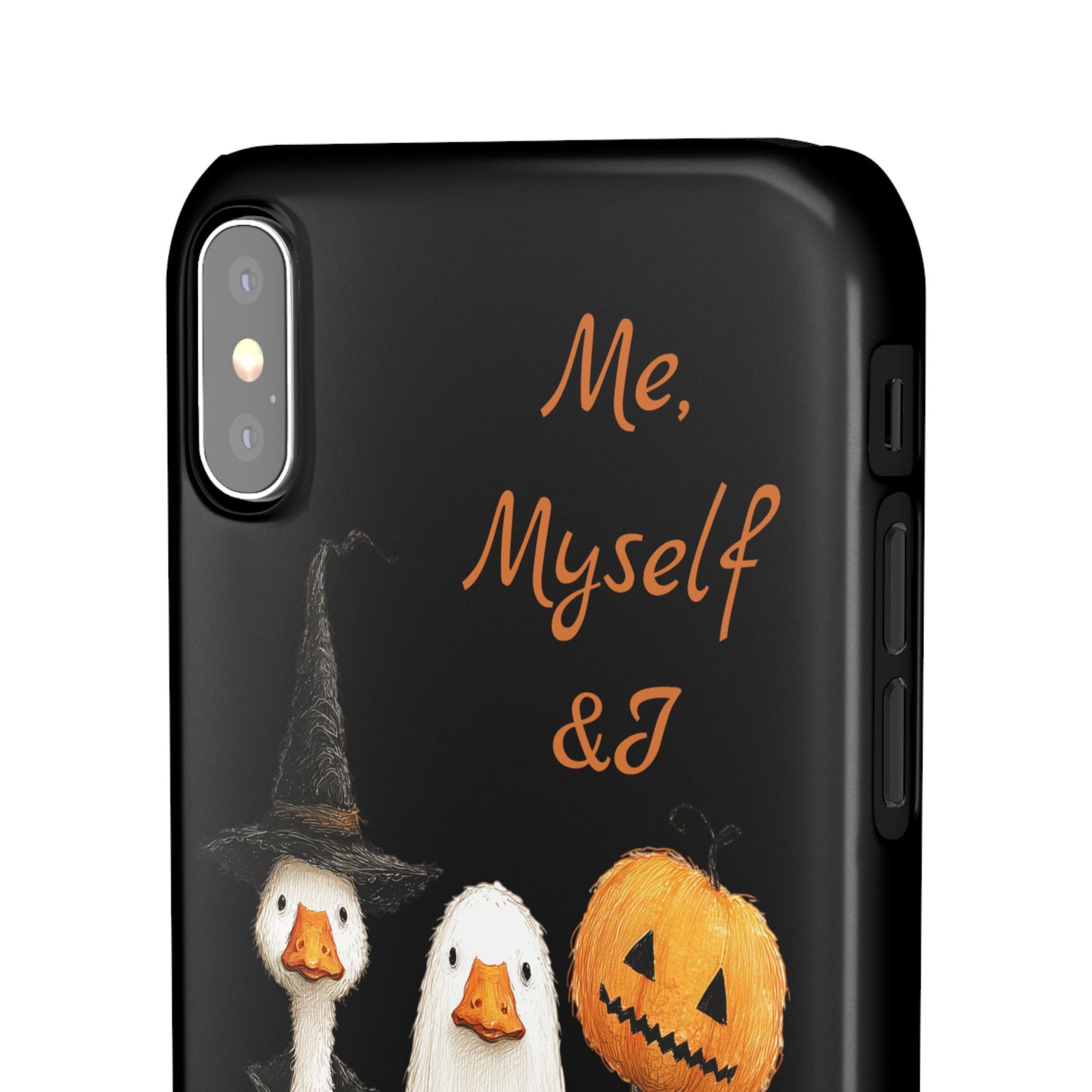 Halloween Goose Snap Case, Funny Goose Phone Case, Fall Accessories, Cute Halloween Gift, Me Myself & I Design