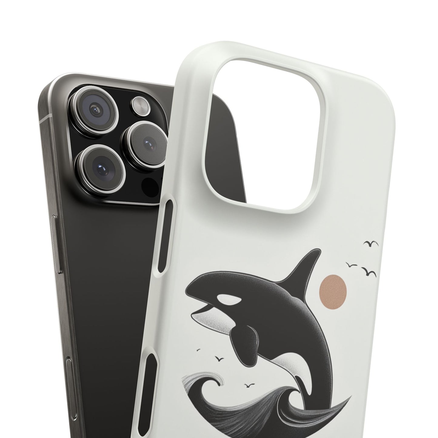 Whale Splash Phone Case | Ocean Lover Gift, Marine Art, Snap Cases, Cute Whale Design, Custom Phone Accessories