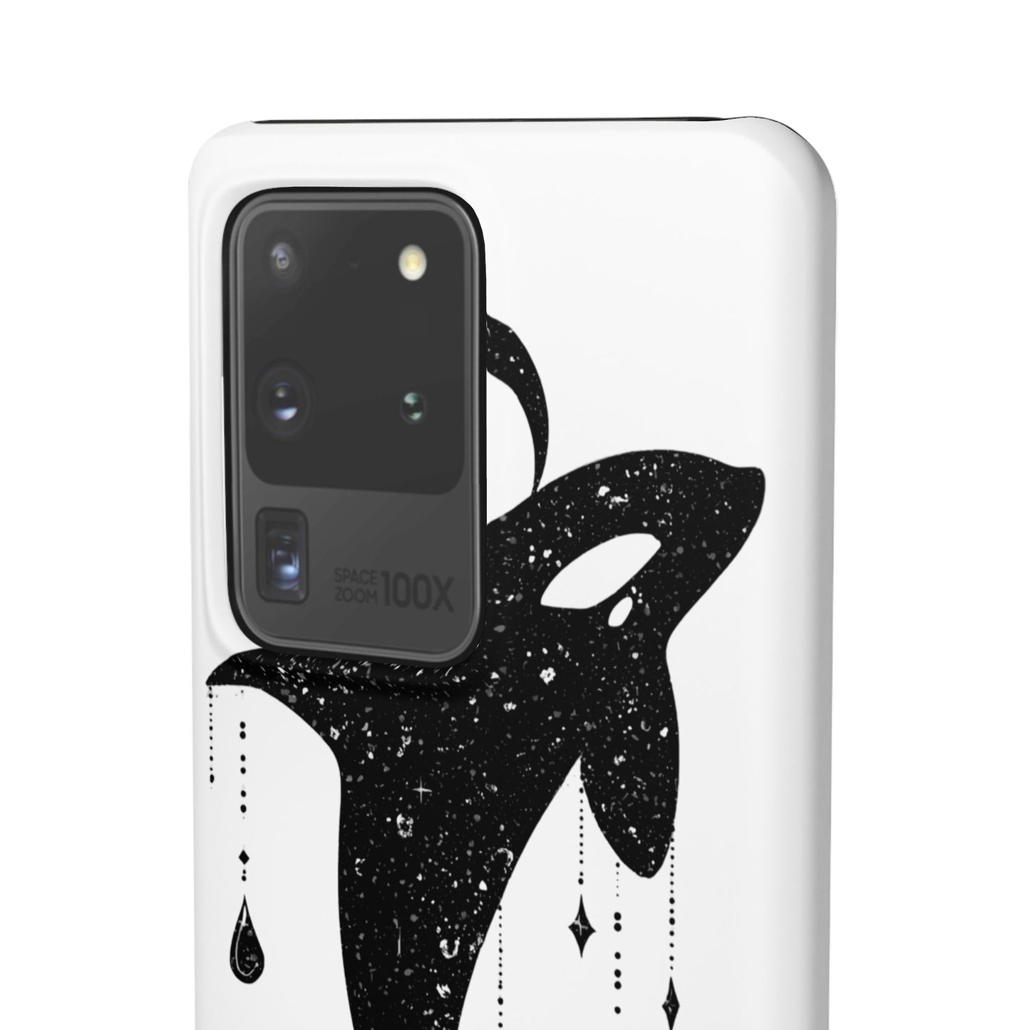 Celestial Orca Snap Case | Phone Cover, Whale Lover Gift, Cosmic Decor, Unique Art, Ocean Vibe