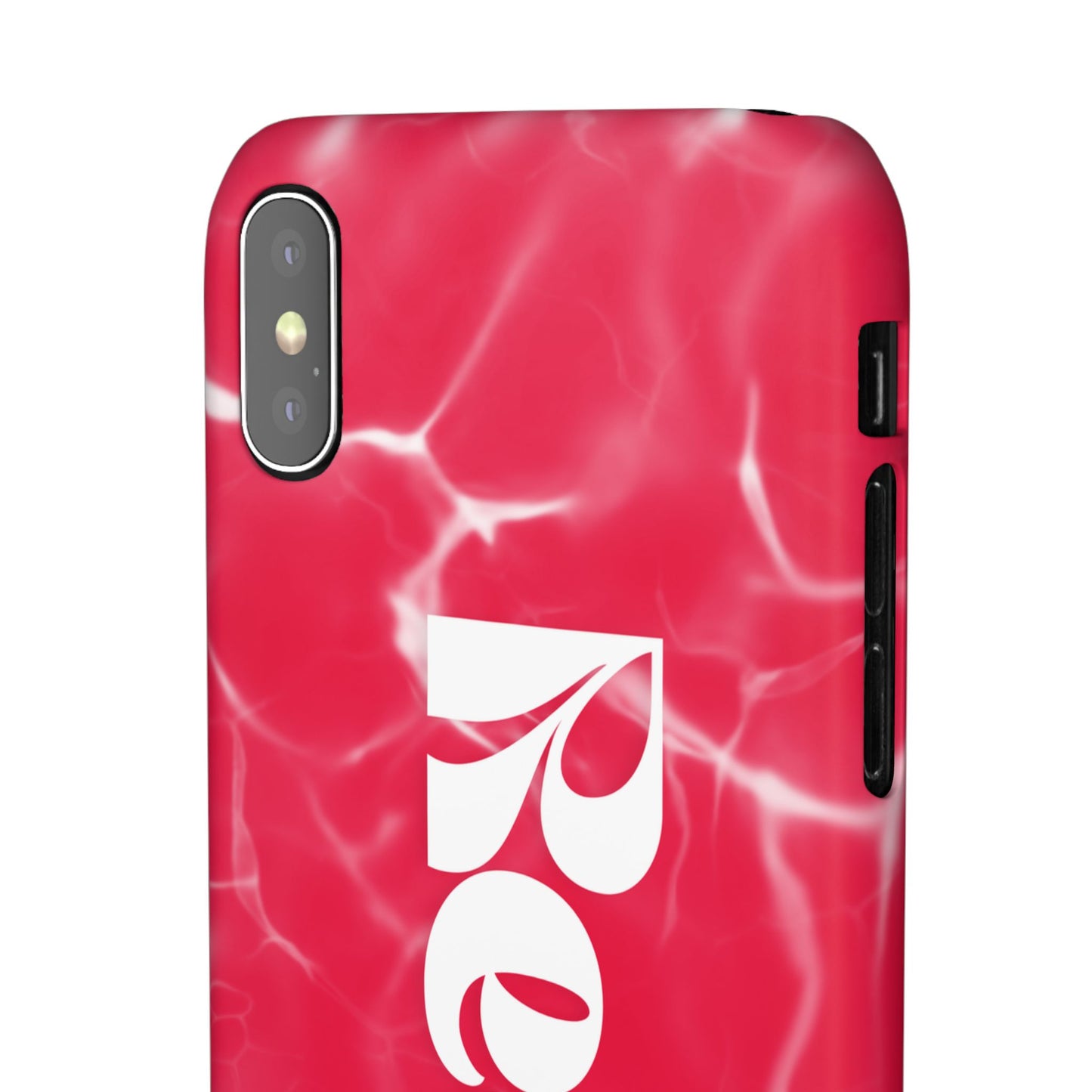 Vibrant Red Snap Case for iPhone, Trendy Phone Cover, Gift for Her, Summer Accessory, Stylish Tech Protection