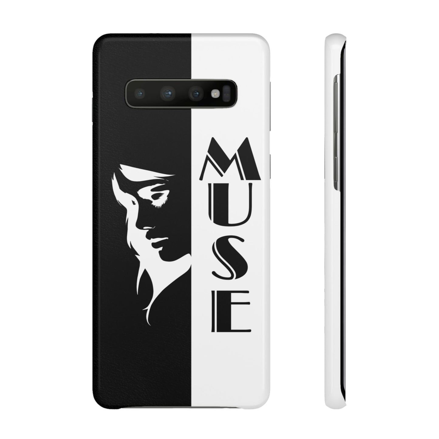 Black And White Bold Muse Snap Case Cover for iPhone and Samsung