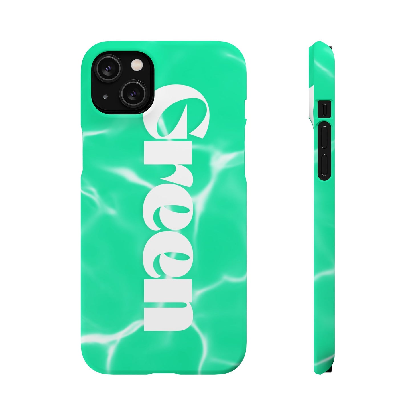 Aqua Pool Vibe Snap Case, Tropical Phone Cover, Summer Accessory, Trendy Gift for Friends, Beach Lover's Essential