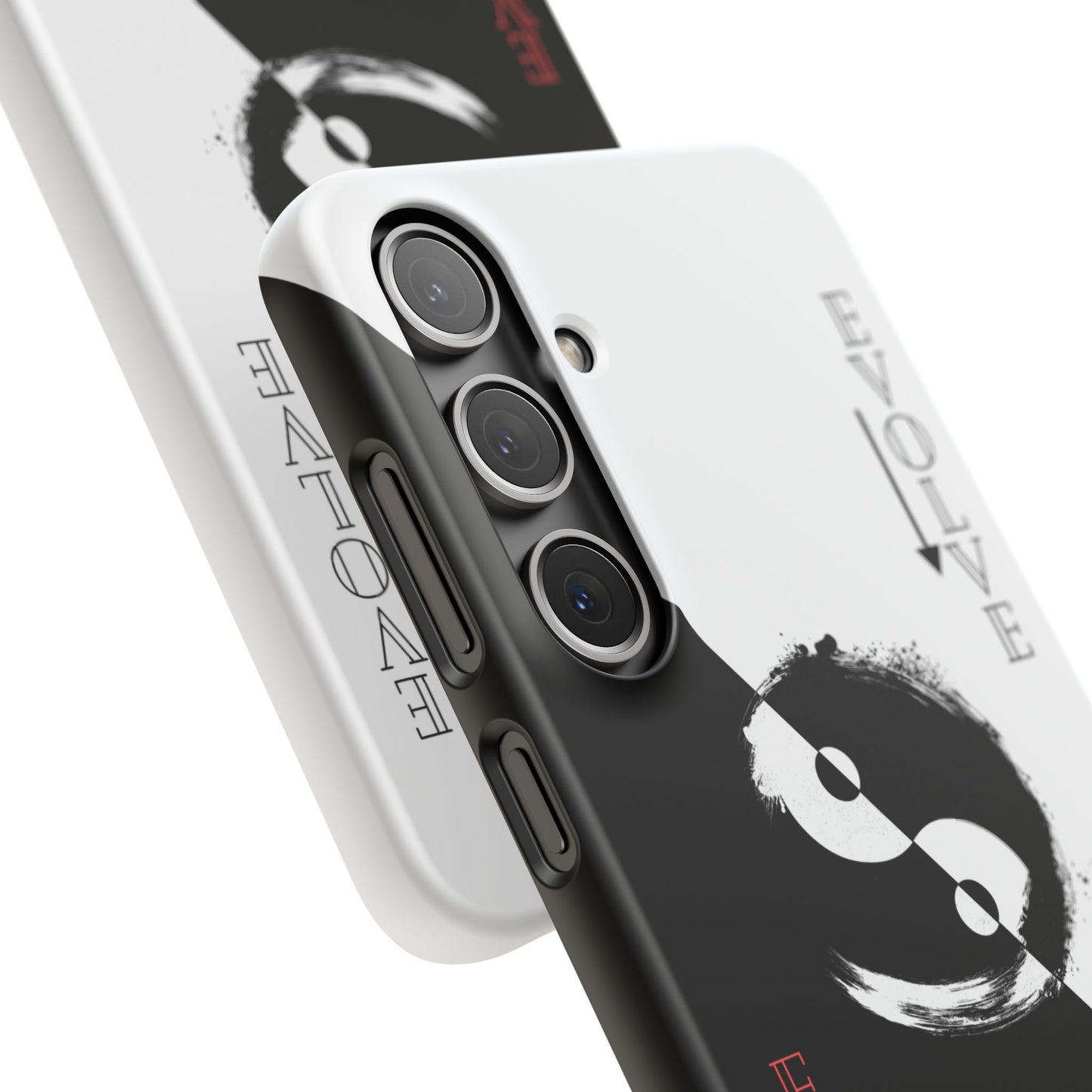 Yin Yang Evolve Black and White Snap Case Cover for iPhone and Samsung