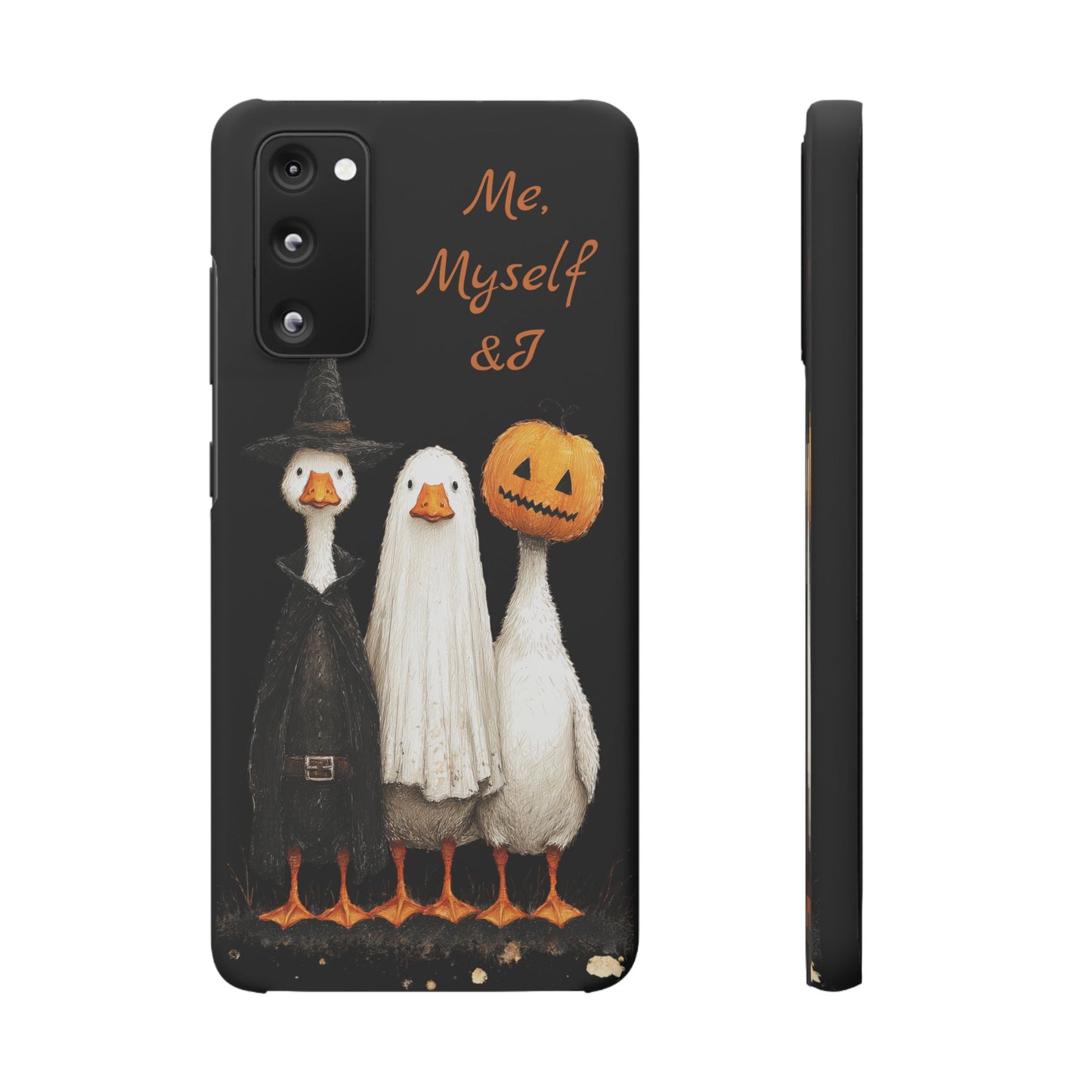 Halloween Goose Snap Case, Funny Goose Phone Case, Fall Accessories, Cute Halloween Gift, Me Myself & I Design