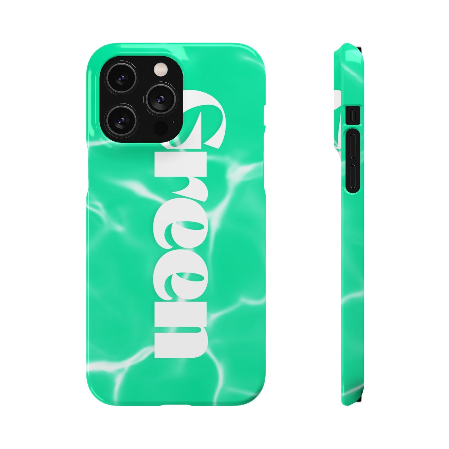 Aqua Pool Vibe Snap Case, Tropical Phone Cover, Summer Accessory, Trendy Gift for Friends, Beach Lover's Essential