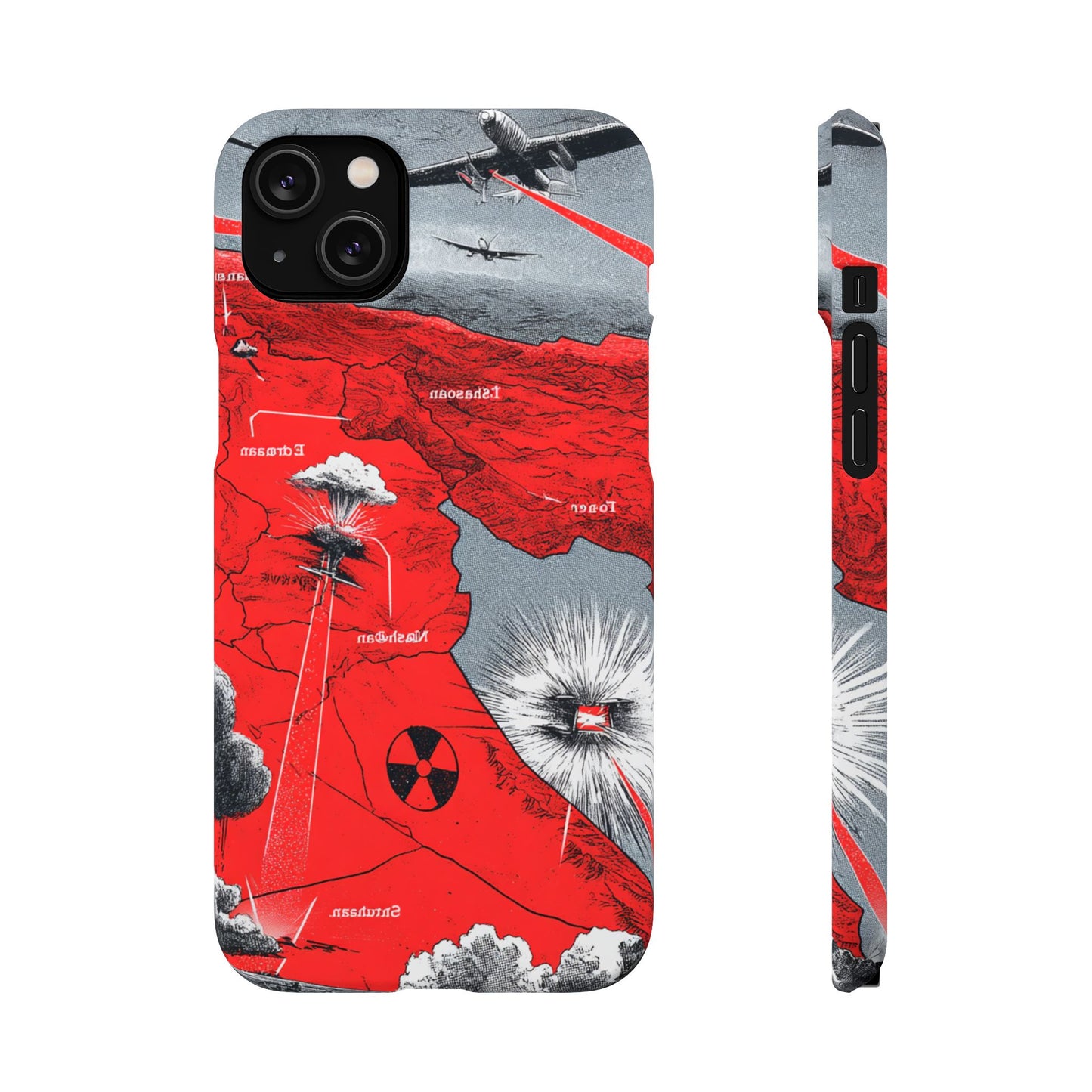 Bold Graphic Snap Case with Dramatic Design, Unique Phone Cover, Artistic Protection for iPhone, Trendy Gadget Gift, Edgy Tech Accessory