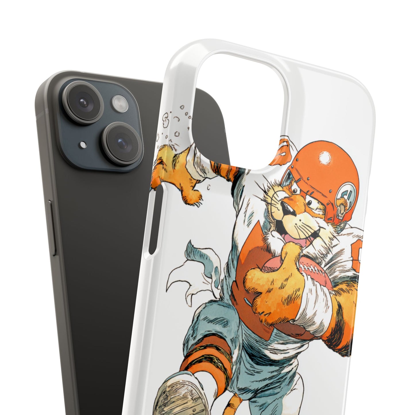 Cincinnati Bengals Snap Cases, Football Fans Phone Case, Tiger Cartoon Art Design, Football Lover Gift, Protective Phone Cover