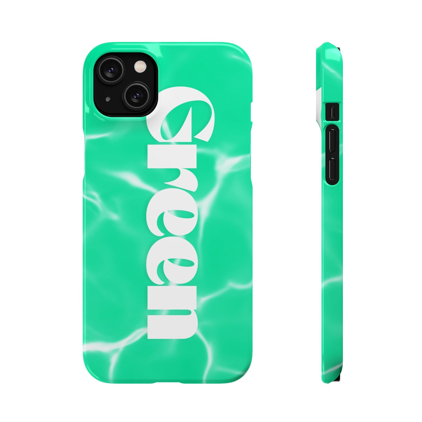 Aqua Pool Vibe Snap Case, Tropical Phone Cover, Summer Accessory, Trendy Gift for Friends, Beach Lover's Essential