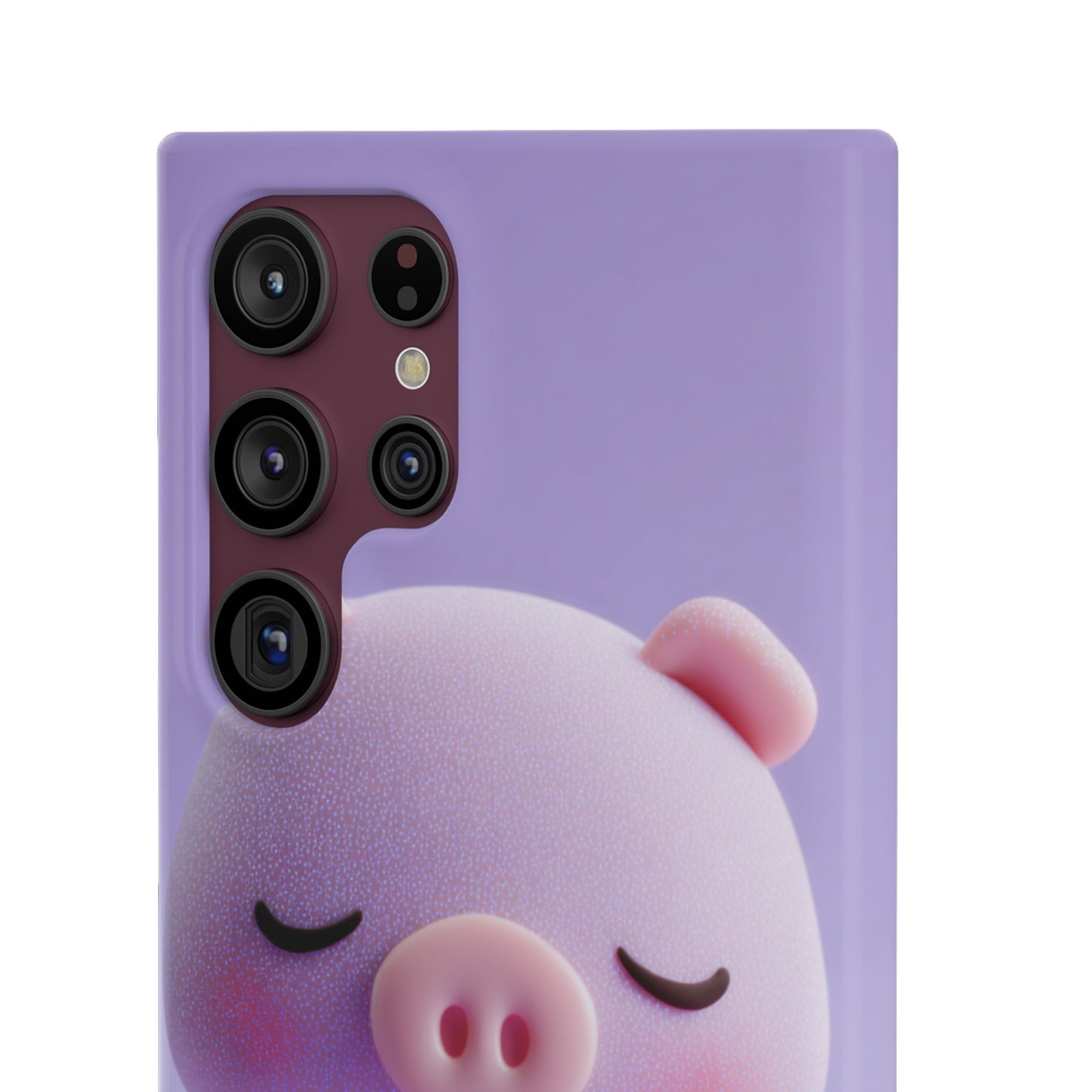 Cute Pig Snap Case for iPhone, Animal Lovers Phone Cover, Kawaii Aesthetic Accessory, Birthday Gift, Unique Phone Protection