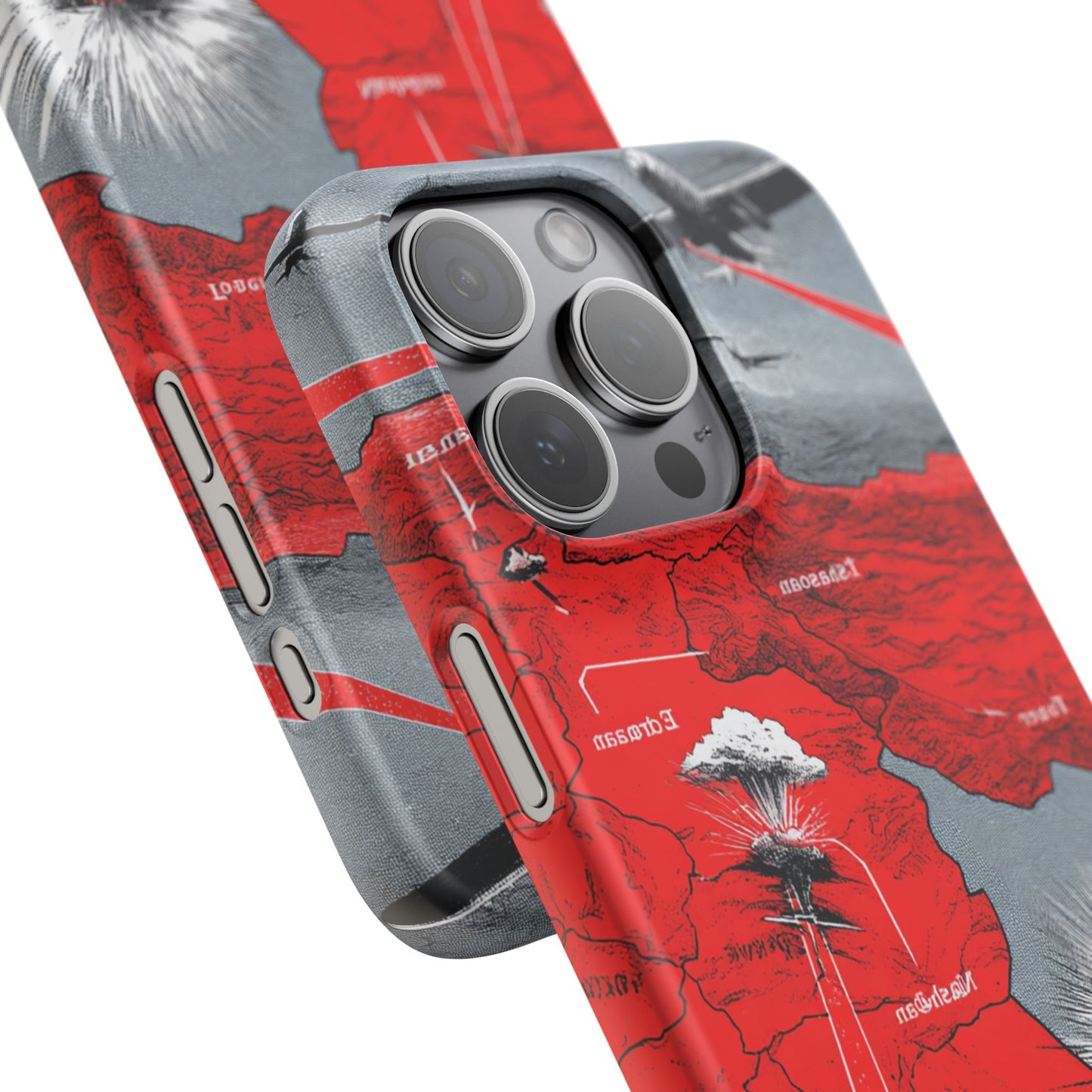 Bold Graphic Snap Case with Dramatic Design, Unique Phone Cover, Artistic Protection for iPhone, Trendy Gadget Gift, Edgy Tech Accessory