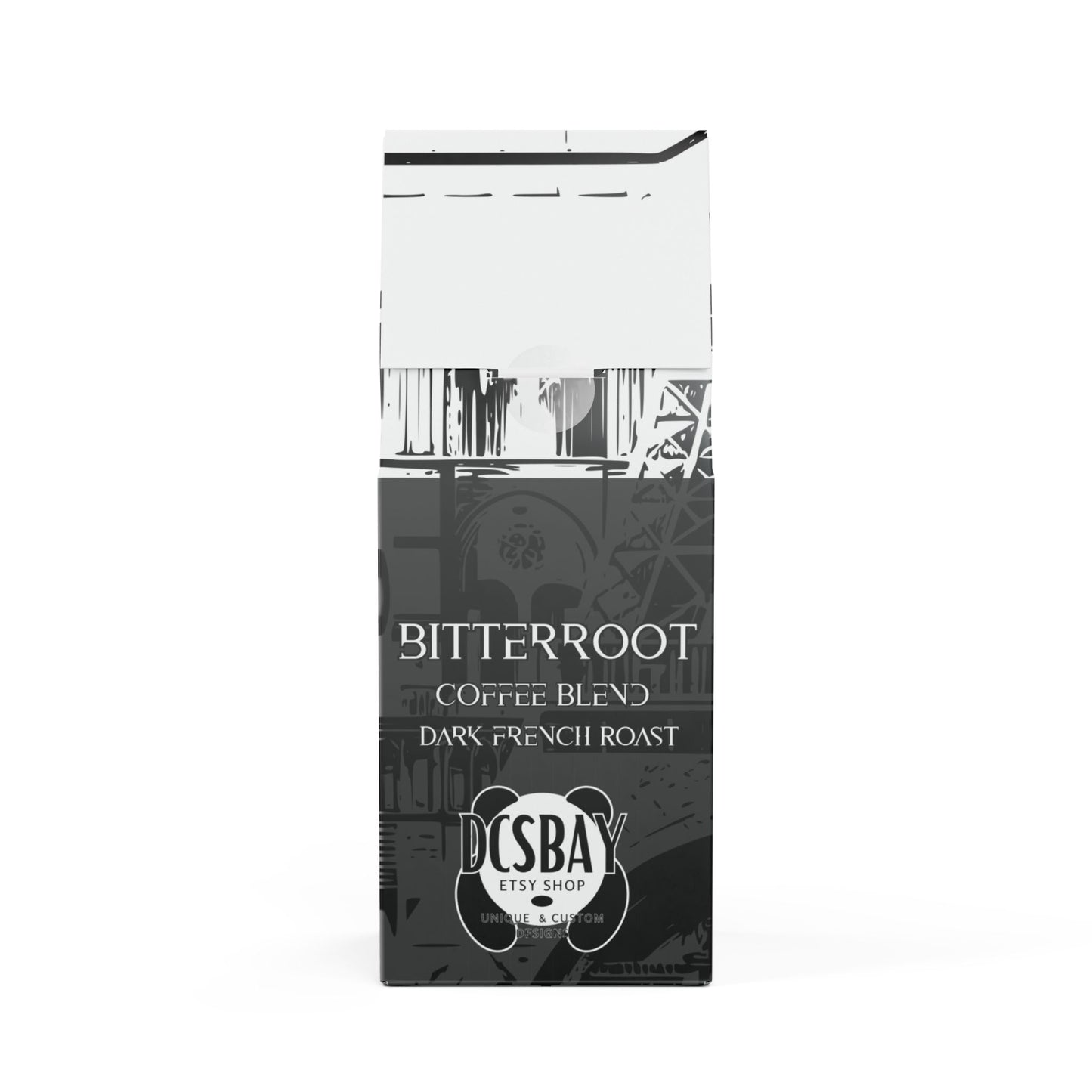 Bitterroot Coffee - Dark French Roast Blend | Whole Bean Full-Bodied, Bold Flavor
