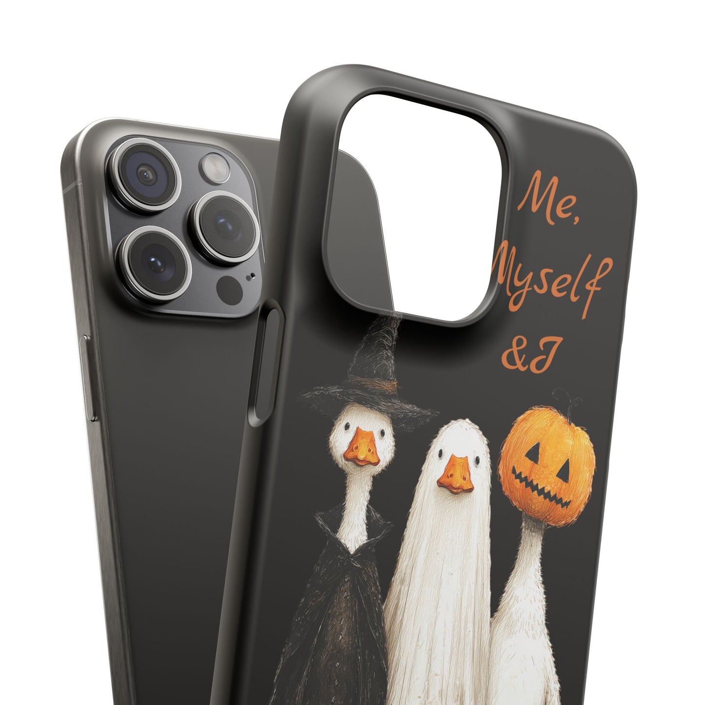 Halloween Goose Snap Case, Funny Goose Phone Case, Fall Accessories, Cute Halloween Gift, Me Myself & I Design