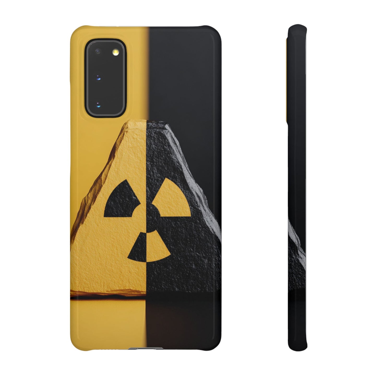 Bold Graphic Snap Case, Radiation Symbol Phone Cover, Trendy Phone Accessory, Unique Gift for Tech Lovers, Stylish Mobile Case