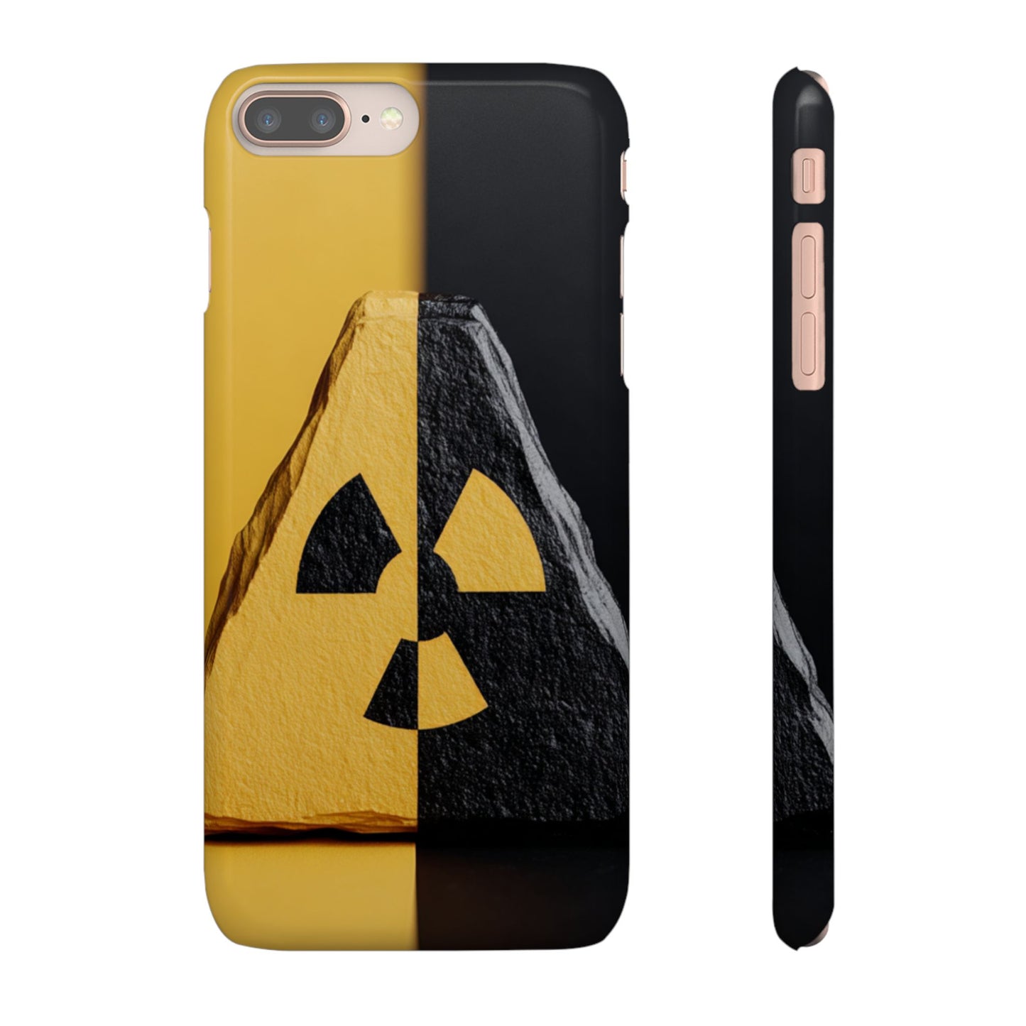 Bold Graphic Snap Case, Radiation Symbol Phone Cover, Trendy Phone Accessory, Unique Gift for Tech Lovers, Stylish Mobile Case