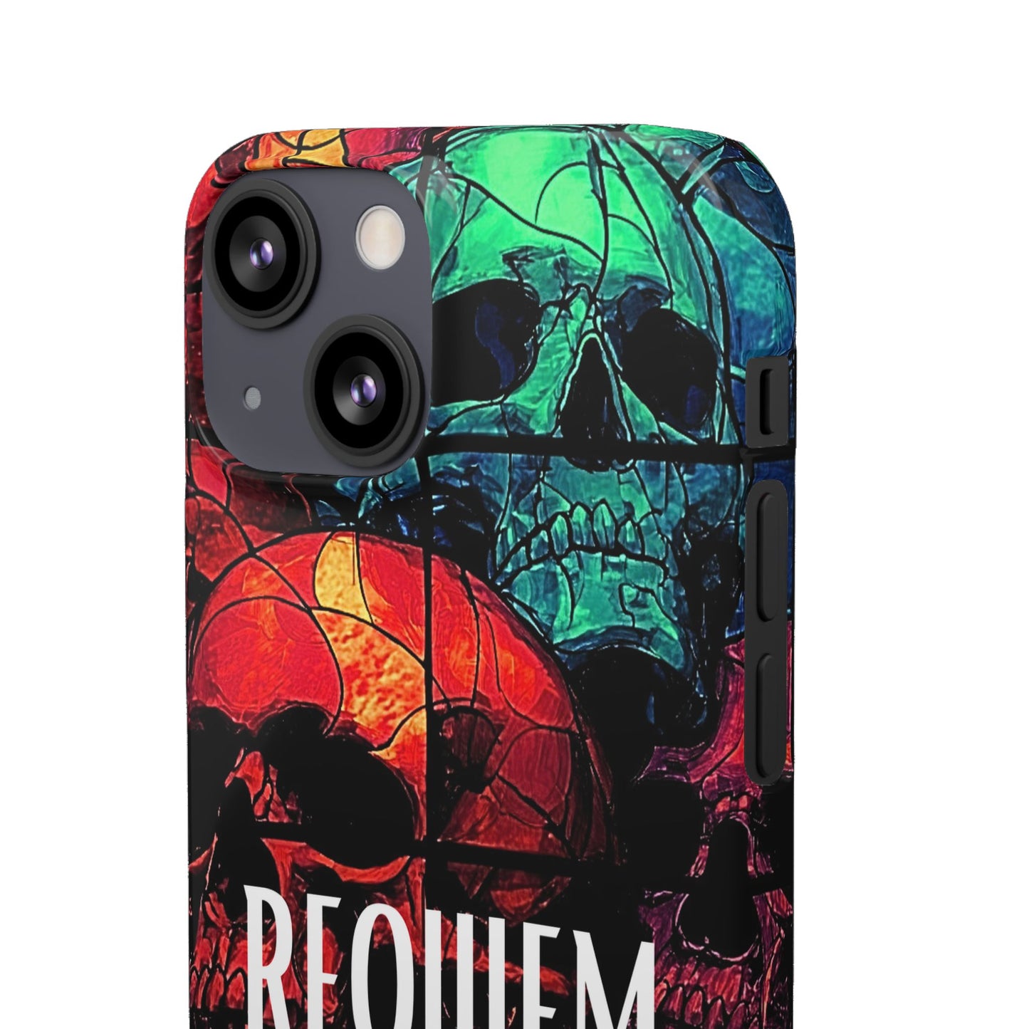 Halloween Custom Requiem Skull Snap Case Phone Cover for iPhone and Samsung