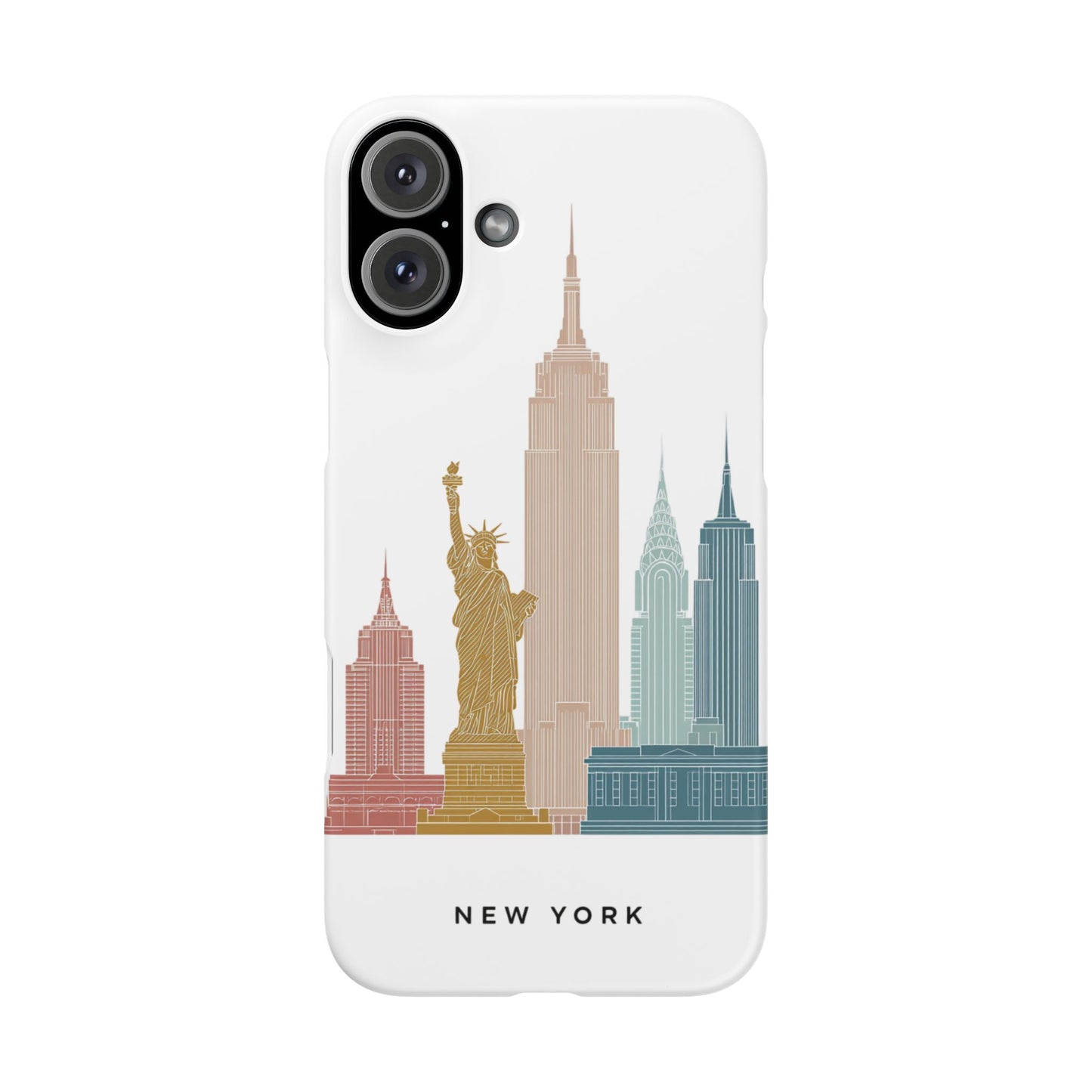 Stylish New York Snap Case, Urban Phone Cover, Cityscape Phone Case, Gift for Travelers, Trendy Protective Case