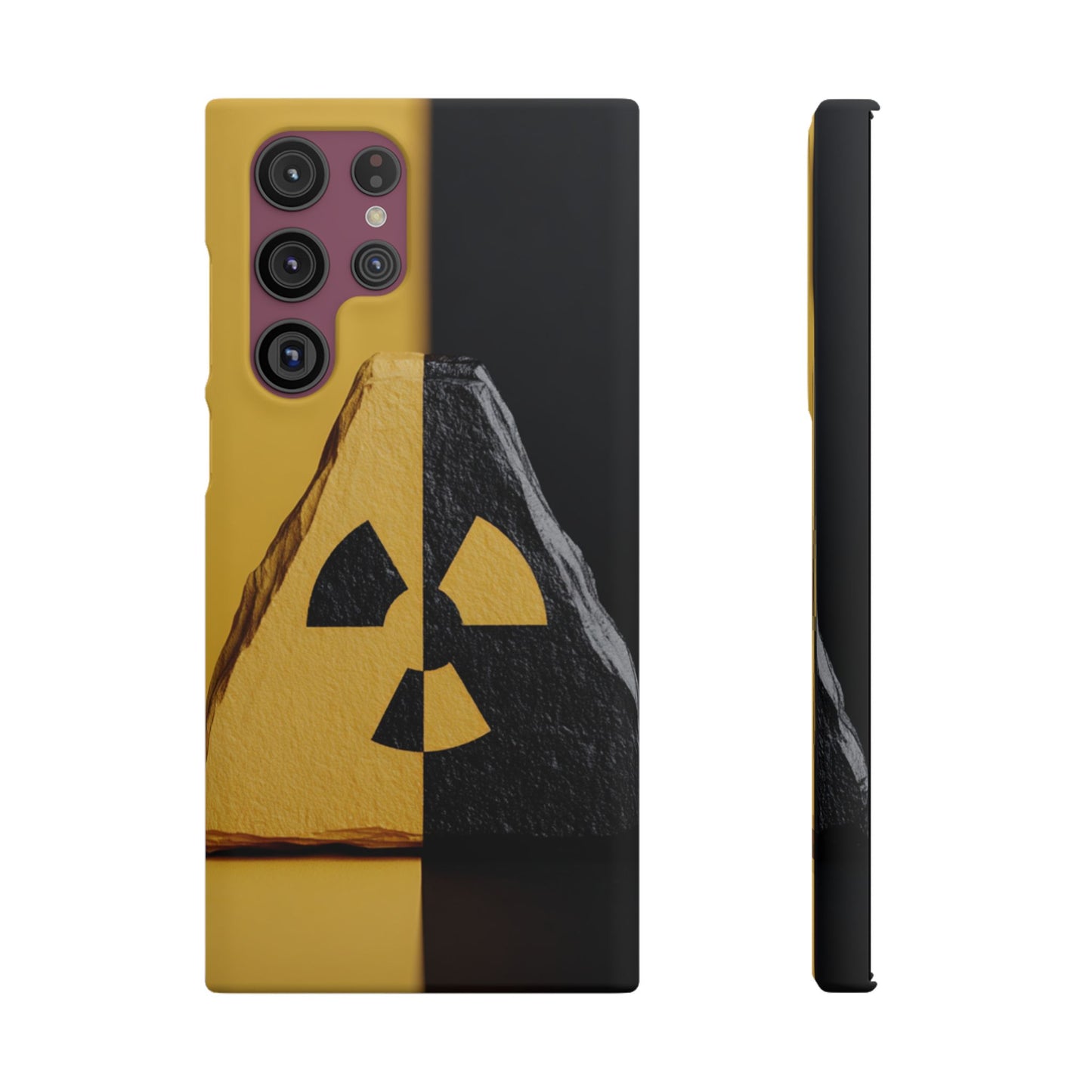Bold Graphic Snap Case, Radiation Symbol Phone Cover, Trendy Phone Accessory, Unique Gift for Tech Lovers, Stylish Mobile Case