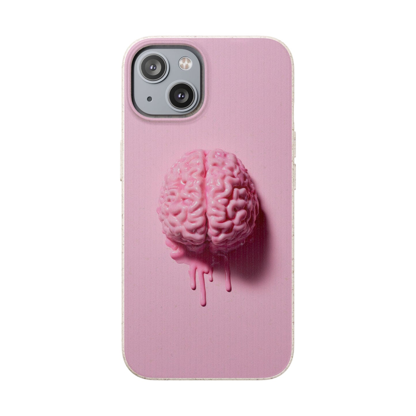 Eco-Friendly Brain Design Phone Case, Biodegradable Phone Cover, Unique Gift for Tech Lovers, Sustainable Accessory, Cute Phone Case