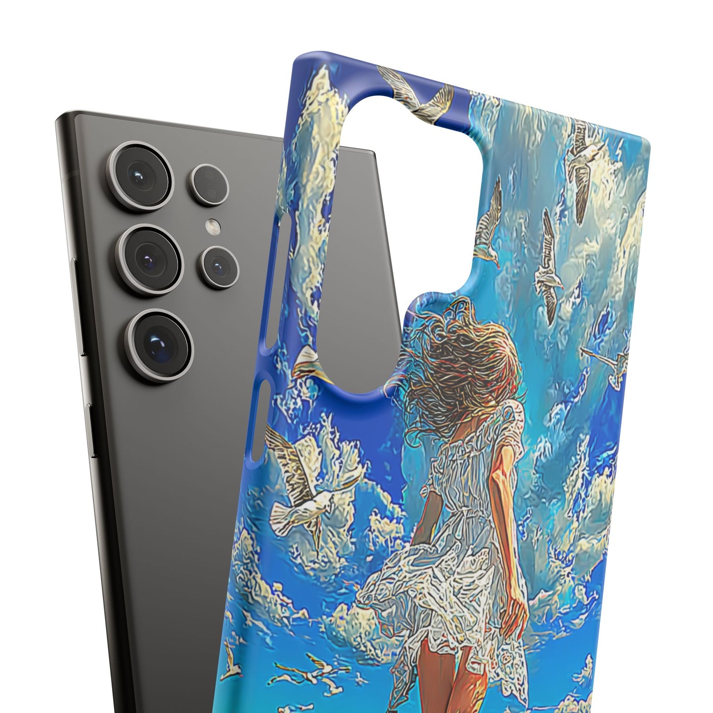 Dreamy Seaside Snap Case, Ocean Waves Phone Cover, Summer Vibe Gift, Cute Aesthetic Accessory, Beach Lover Case