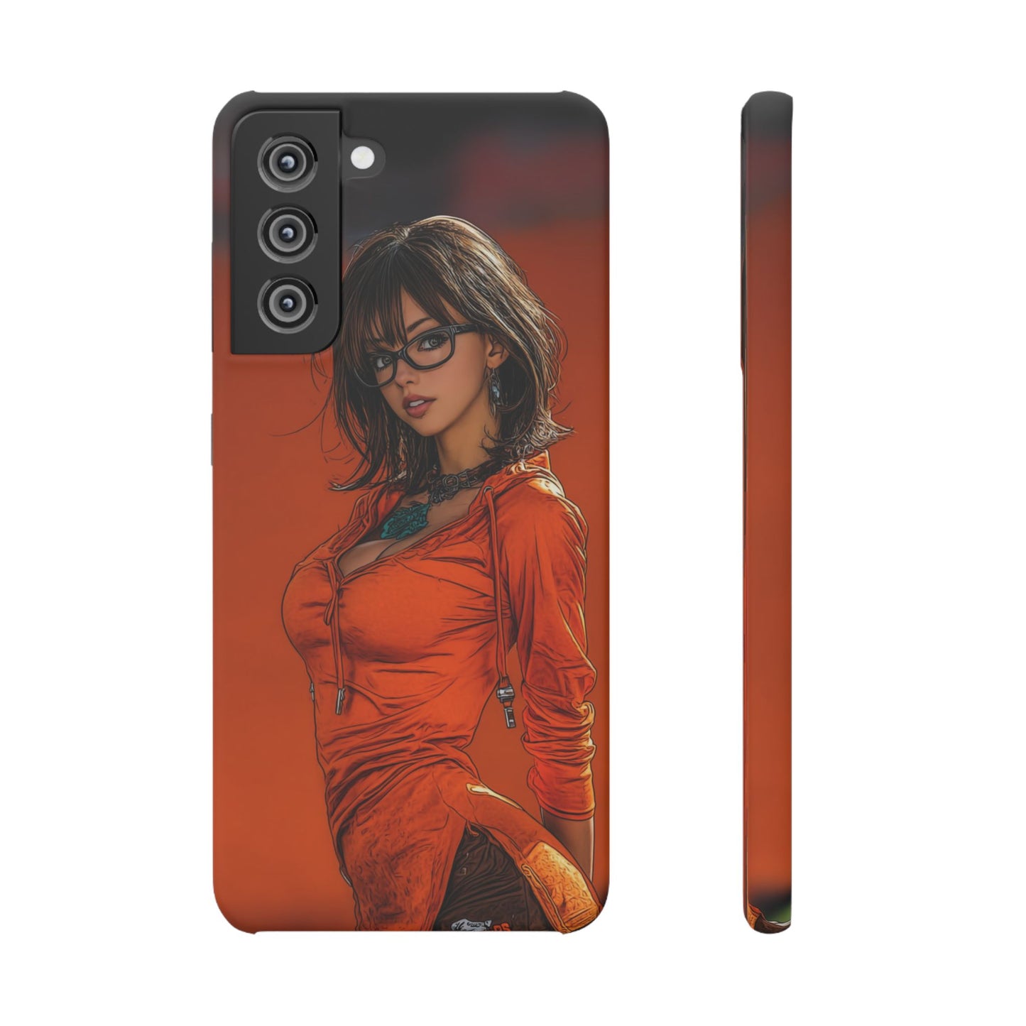 Velma Dinkley Cleveland Browns Fan Snap Cases, Phone Cover, Cartoon Style Art, Custom Case, Protective Shell