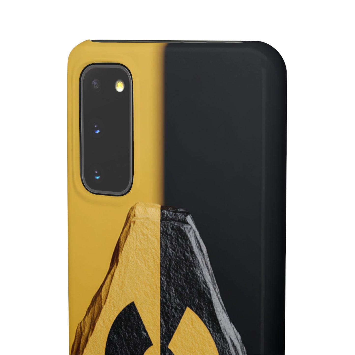 Bold Graphic Snap Case, Radiation Symbol Phone Cover, Trendy Phone Accessory, Unique Gift for Tech Lovers, Stylish Mobile Case