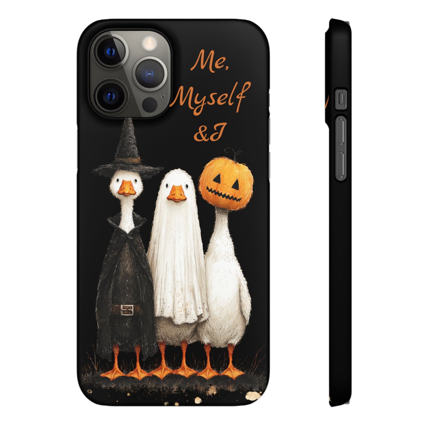 Halloween Goose Snap Case, Funny Goose Phone Case, Fall Accessories, Cute Halloween Gift, Me Myself & I Design