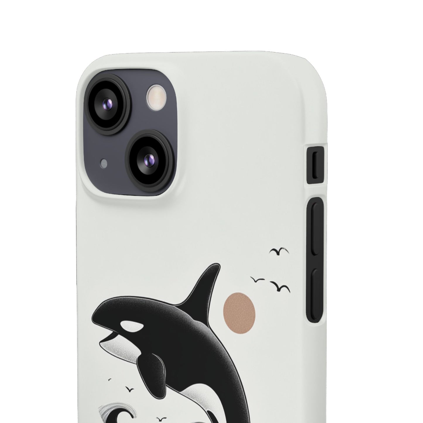 Whale Splash Phone Case | Ocean Lover Gift, Marine Art, Snap Cases, Cute Whale Design, Custom Phone Accessories
