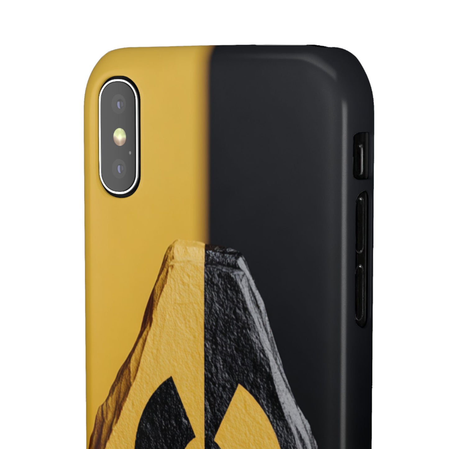 Bold Graphic Snap Case, Radiation Symbol Phone Cover, Trendy Phone Accessory, Unique Gift for Tech Lovers, Stylish Mobile Case