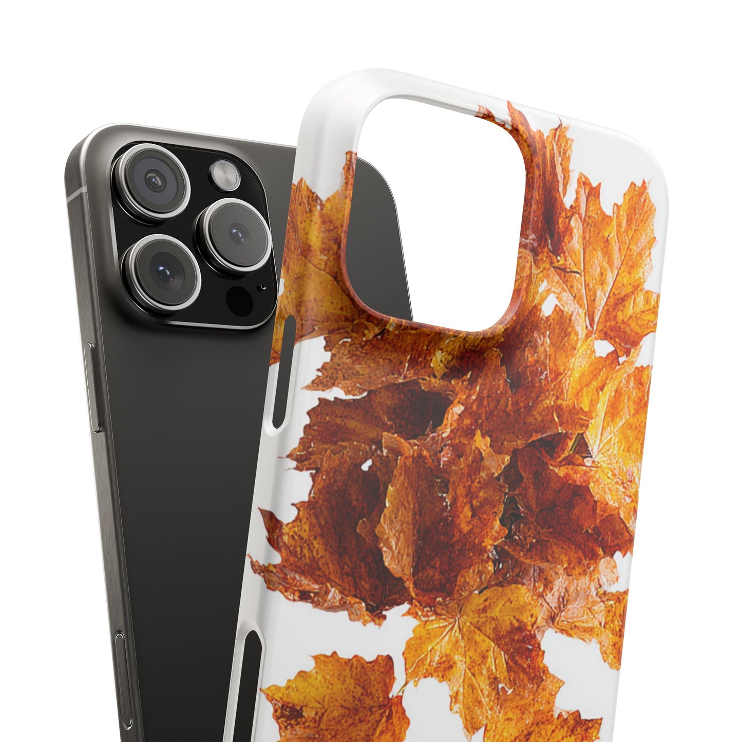Autumn Leaf Phone Case | Fall Snap Cases, Phone Accessories, Nature Lover Gift, Seasonal Decor, Cozy Fall Vibes
