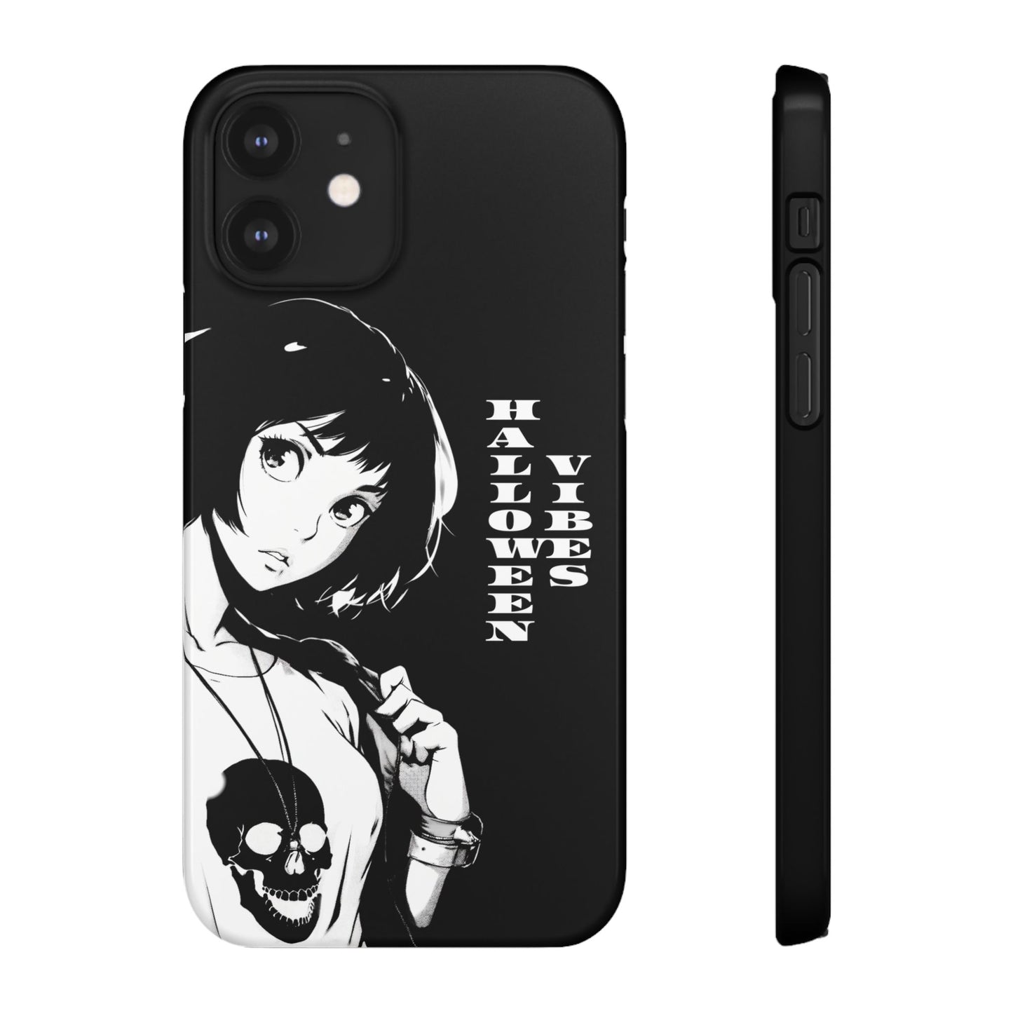 Halloween Vibes Snap Case Black and White Protective Phone Cover for iPhone and Samsung