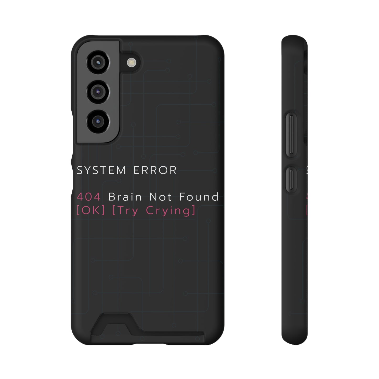 Techy Phone Case with Card Holder, Trendy Gadget Accessory, Cool Gift for Tech Lovers, Phone Protection, Modern Design for Everyday Use