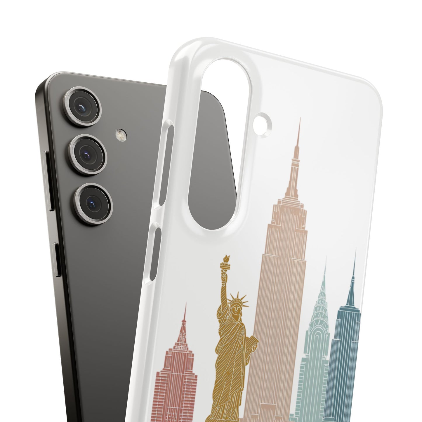 Stylish New York Snap Case, Urban Phone Cover, Cityscape Phone Case, Gift for Travelers, Trendy Protective Case