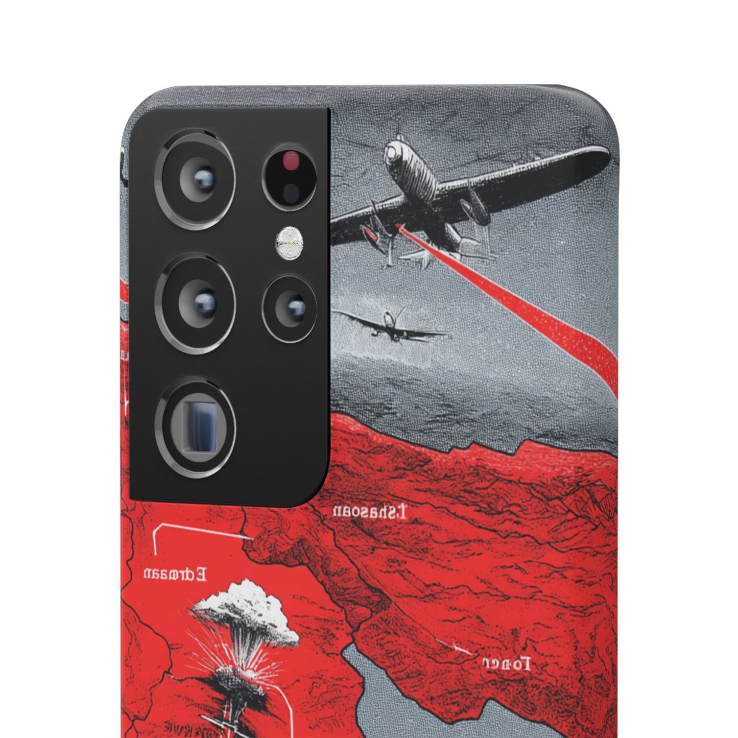 Bold Graphic Snap Case with Dramatic Design, Unique Phone Cover, Artistic Protection for iPhone, Trendy Gadget Gift, Edgy Tech Accessory