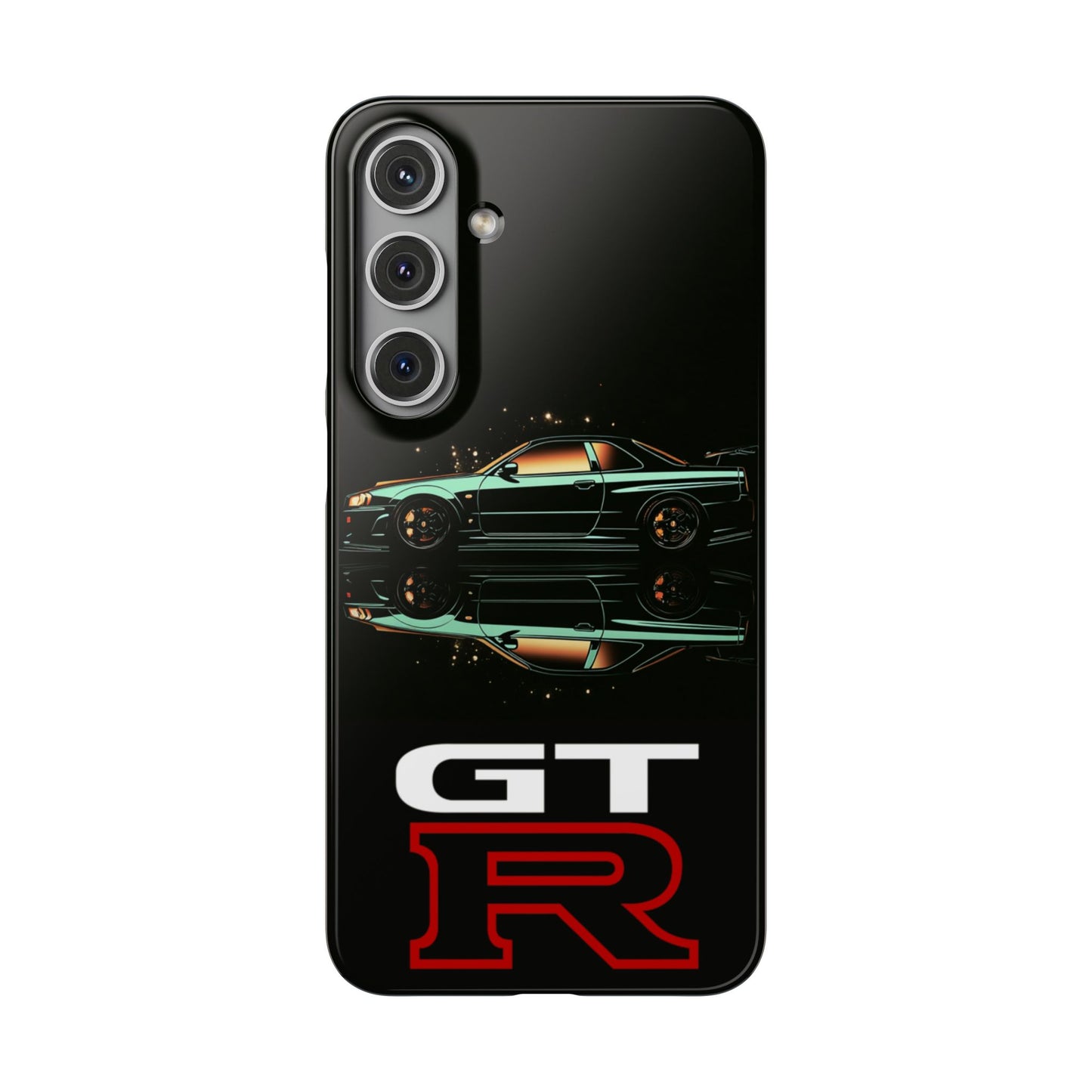 Green Skyleine R34 GTR Art Snap Case and Protective Phone Cover For iPhone and Samsung