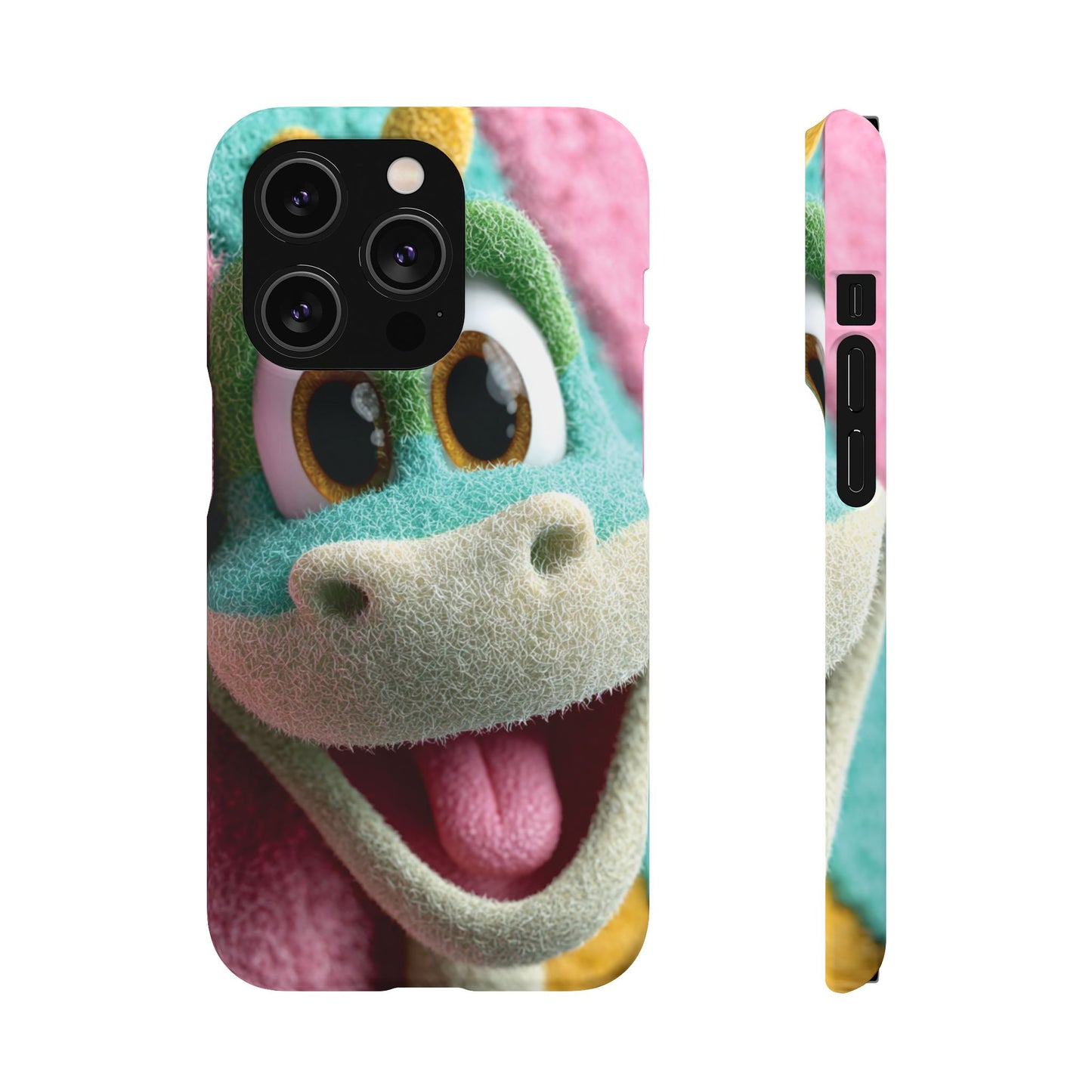 Fun Dino Snap Case for Kids | Cute Phone Cover | Colorful Mobile Accessory | Birthday Gift | Child's Tech Style