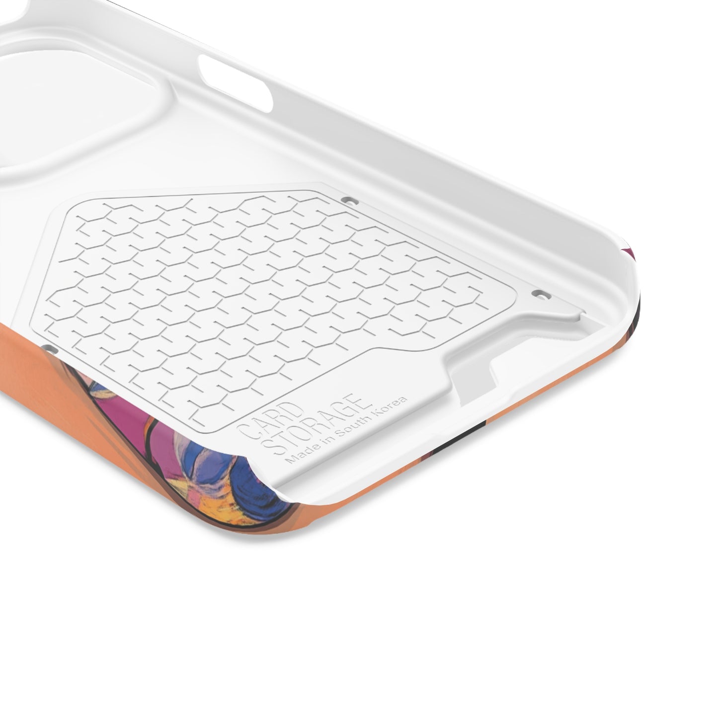 Vibrant Phone Case with Card Holder - Artistic Design for Fashion Lovers, Perfect Gift for Birthdays, Holidays, and Everyday Use