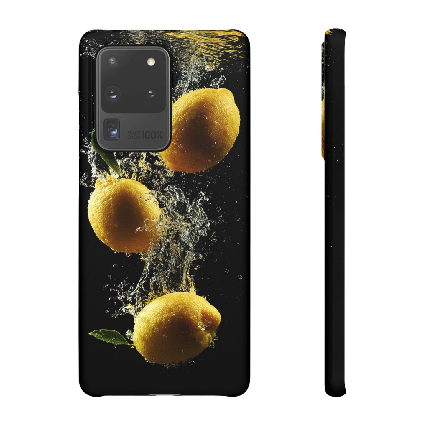 Lemon Splash Phone Case - Vibrant Snap Case, Fruit Lover Gift, Summer Vibes, Kitchen Decor, Unique Phone Accessories