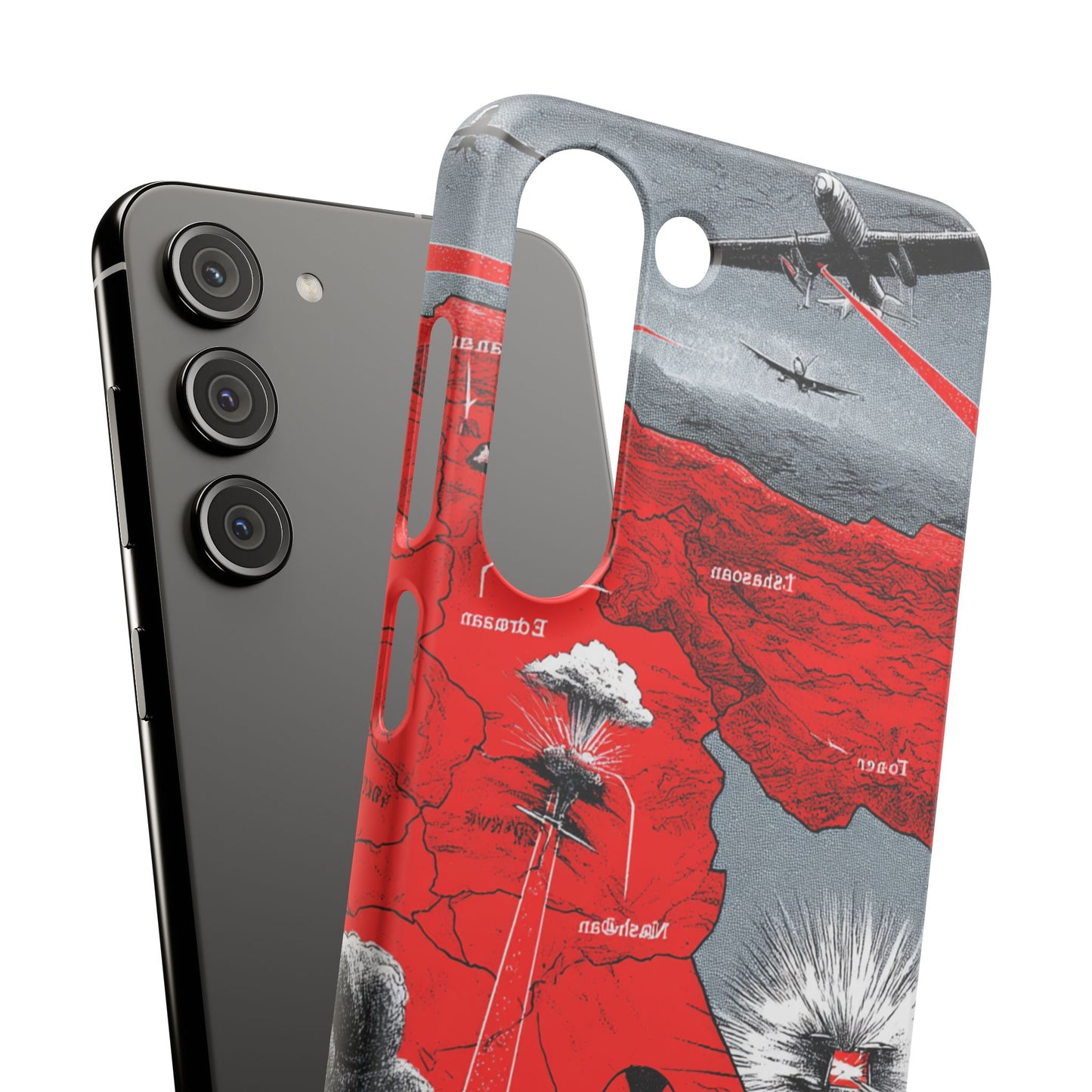 Bold Graphic Snap Case with Dramatic Design, Unique Phone Cover, Artistic Protection for iPhone, Trendy Gadget Gift, Edgy Tech Accessory