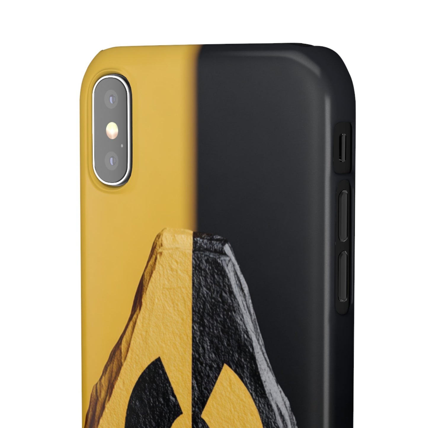 Bold Graphic Snap Case, Radiation Symbol Phone Cover, Trendy Phone Accessory, Unique Gift for Tech Lovers, Stylish Mobile Case