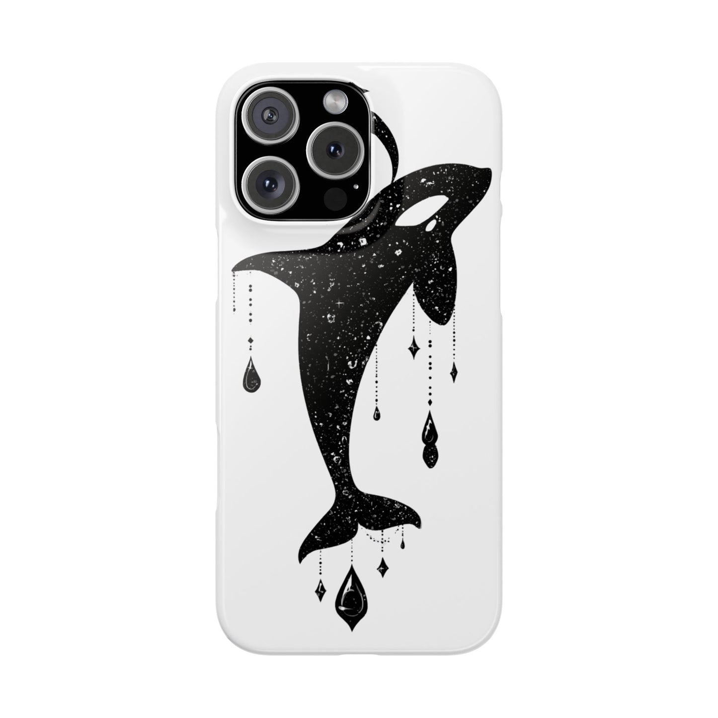 Celestial Orca Snap Case | Phone Cover, Whale Lover Gift, Cosmic Decor, Unique Art, Ocean Vibe
