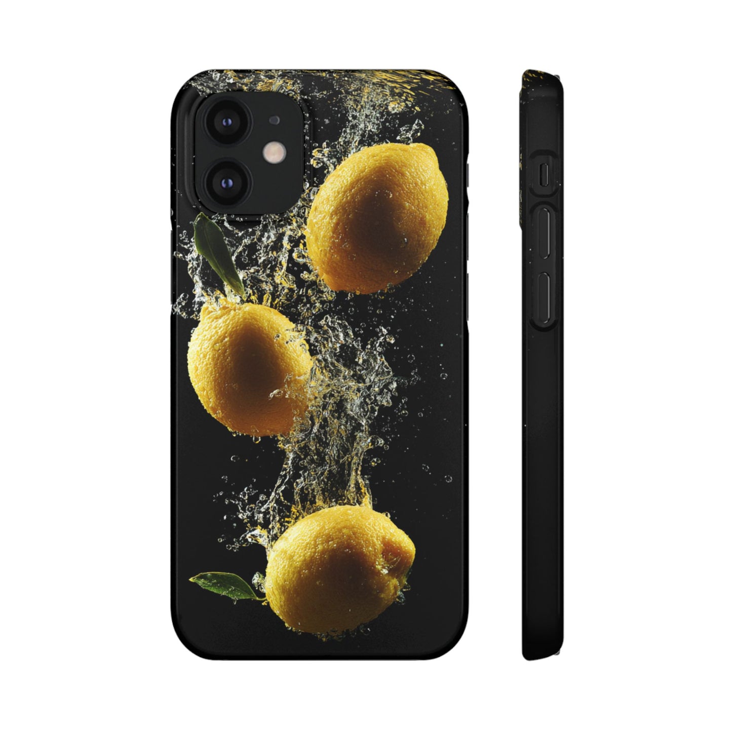 Lemon Splash Phone Case - Vibrant Snap Case, Fruit Lover Gift, Summer Vibes, Kitchen Decor, Unique Phone Accessories